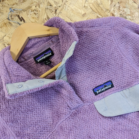 Patagonia Synchilla Snap-T Fleece Sweater Pink Jumper Pullover Sweatshirt Small - Picture 4 of 6